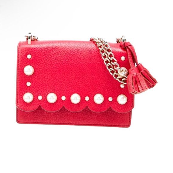 kate spade Handbags - Kate Spade New York Hayes Street Hazel Pearl Royal Red Leather Crossbody…